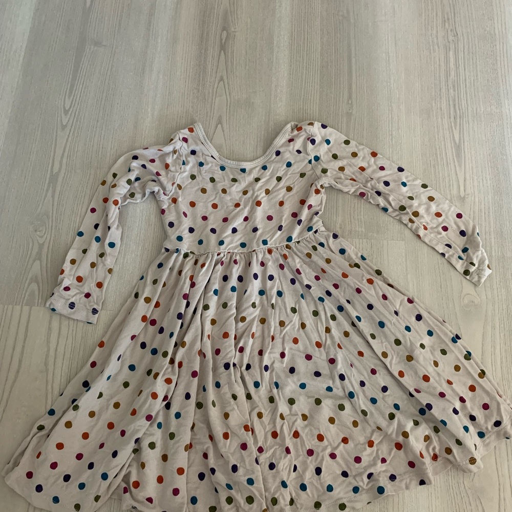 Kytebaby Oat Polka Dot dress
